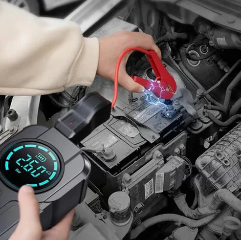 4 in 1 Cordless Jump Starter, Air Pump, Tyre Inflator and Power Bank