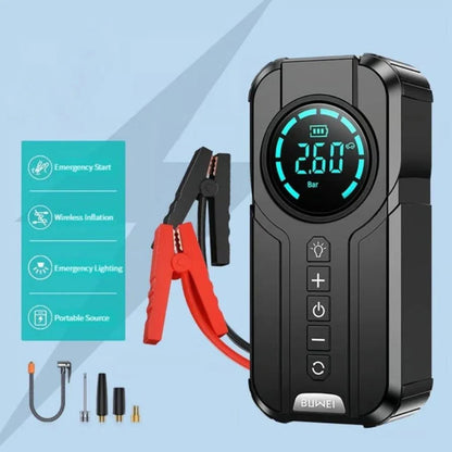 4 in 1 Cordless Jump Starter, Air Pump, Tyre Inflator and Power Bank