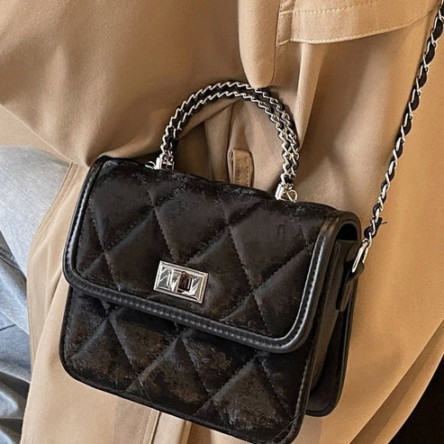 Women's Portable Diamond Chain Bag
